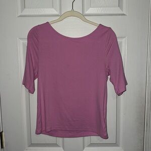 Gap Women's Ballerina Back Pink Modern Tee - Large